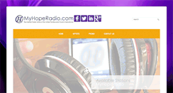 Desktop Screenshot of myhoperadio.com