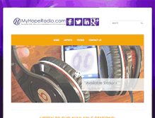 Tablet Screenshot of myhoperadio.com